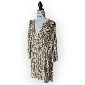 GARCIA DE LA CRUZ Ditsy Floral Midi Dress Sz XL NEW